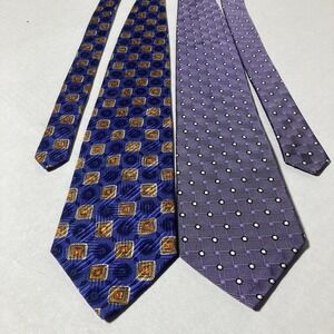 Lot‎ of 2 Robert Talbott Men's Silk Ties Made in USA
